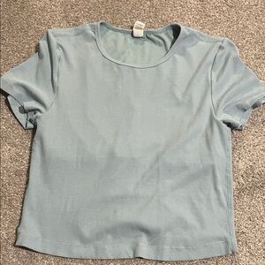 Yogalicious Light Blue Short Sleeve Tee bin 1